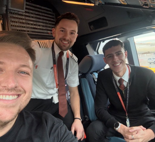 In the captains seat to Geneva today 🇨🇭✈️ 