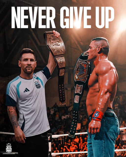 𝐍𝐞𝐯𝐞𝐫 𝐠𝐢𝐯𝐞 𝐮𝐩 👊 @JohnCena 
