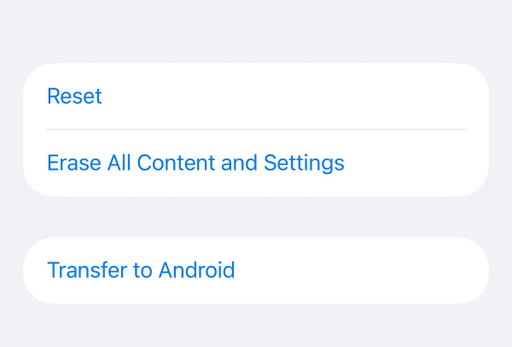 iOS 26.3 Beta 1 includes a new transfer to Android setting 
