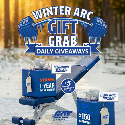 Fueling your winter arc? We got you covered! Enter our  Winter Arc Gift Grab giveaway now! 🚨🎁❄️

Prize includes: 
✨ 5 Creatine Chew sample pack winners every day
🎁 Daily Gift Grabs Throughout the Week: $150 ClassPass, $200 Restore Hyper Wellness, $100 Nike, $100 Lululemon, $100 Gymshark & more

🔥 One sign-up = entered for the whole week
📣 Winners announced daily the following day!

Here’s how to enter: 
1️⃣ FOLLOW @GATSportUSA
2️⃣ TAG 2 friends in the comments below
3️⃣ SIGN-UP HERE: https://t.co/D6mCB7M4sQ

No purchase necessary to enter or win. Purchasing an item will not increase the chances of winning. Offered to legal residents of the fifty (50) USA, 18+ Void where prohibited by law.