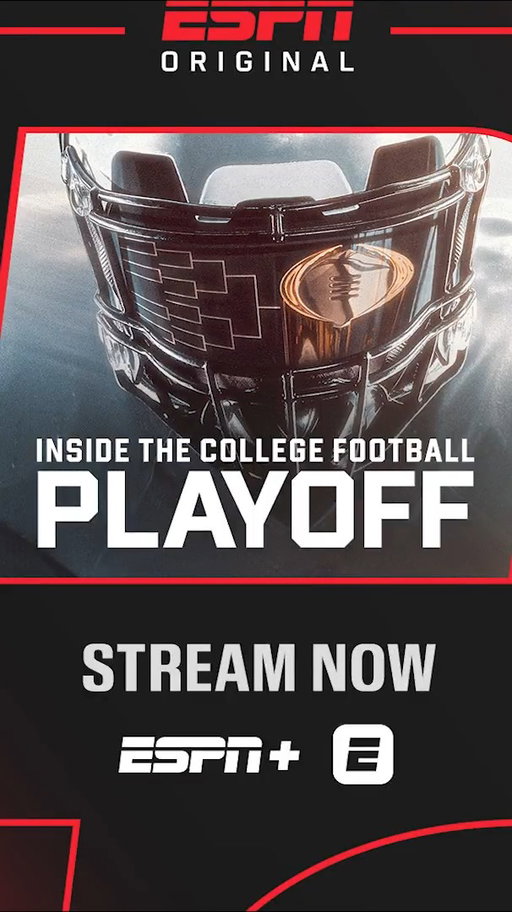 12 teams. 1 champion. 

Five episodes. All Access.

Inside the College Football Playoff is back. Stream now on ESPN+ and the ESPN app.

#CFBPlayoff 