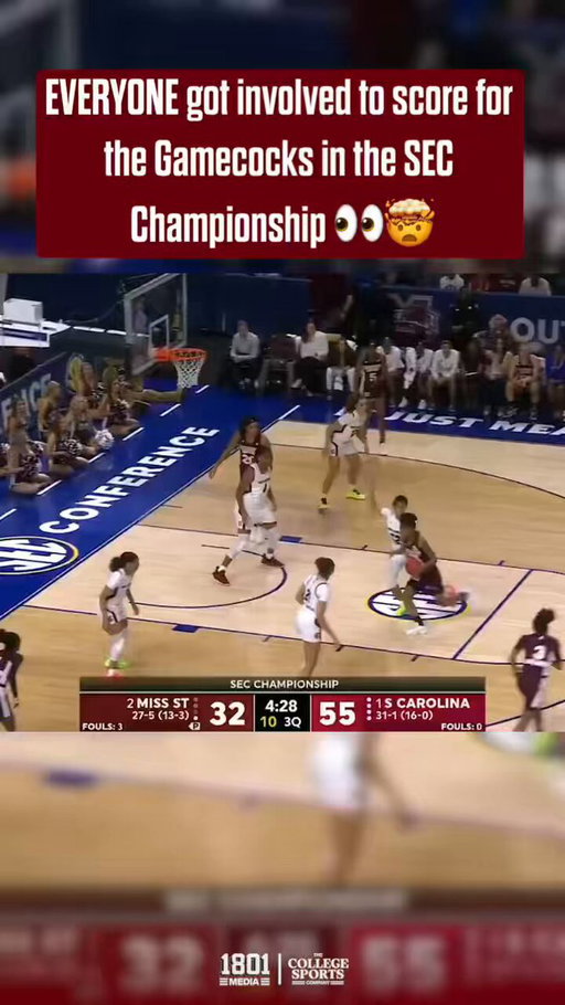 The Gamecocks got EVERYONE involved during this sequence 🤯🔥 