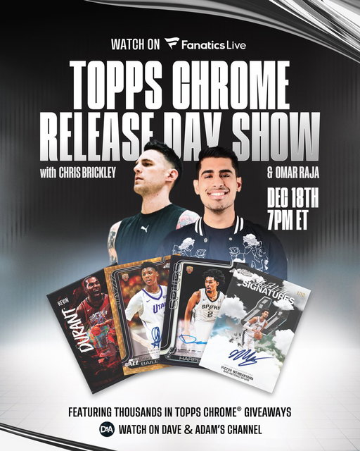 Planning on pulling straight HEAT tomorrow with @cbrickley603 🔥

Me & Chris are ripping the new Topps Chrome Basketball… one of the biggest card drops in YEARS.
Free packs. Signed Steph jersey. Only for people watching 👀 

7pm ET Thursday on Fanatics Live #FanaticsLivePartner
Get the app 👇 https://get.fanatics.live/X8WW/twip86bd