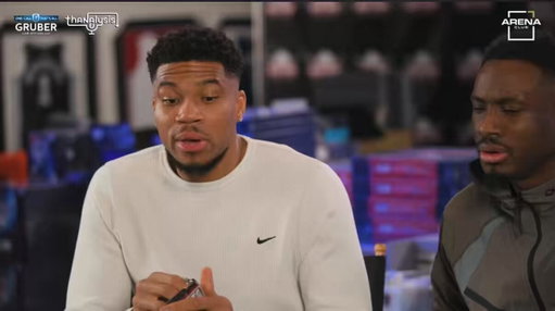 Giannis says some people were mad he decided to wear No. 34 after he got drafted:

Giannis: “When I came to the [Bucks], and I took No. 34, I had no idea Ray Allen wore it before me. And a lot of people were mad about it.”

Thanasis: “They were mad about it?”

Giannis: “Yes! ‘Who is this Greek kid?’”

(🎥 @ThanalysisShow)