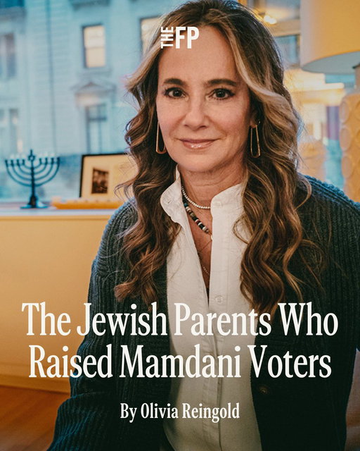 Jewish parents are “shocked,” “confused,” and “upset” by their children’s radical politics. They wondered if they should have parented differently. Did their children get enough Jewish education? Were they brainwashed by their elite private schools? Where did they go wrong?

“Maybe I failed in the sense that the kids didn’t go to Israel enough,” a 63-year-old physician in Greenpoint, Brooklyn, told me. He said his daughter, a civil rights attorney, holds anti-Zionist views and refused to vote for former New York governor Andrew Cuomo due to his alleged sexual harassment. “It would’ve been better if they went more, just to see the lies they’re being told.”

Read the full piece by @Olivia_Reingold here: https://www.thefp.com/p/the-jewish-parents-who-raised-mamdani?utm_source=twitter&amp