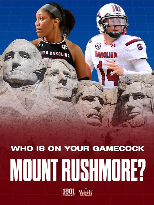 Who is on Your Gamecock Athlete Mount Rushmore? 👀🤔 