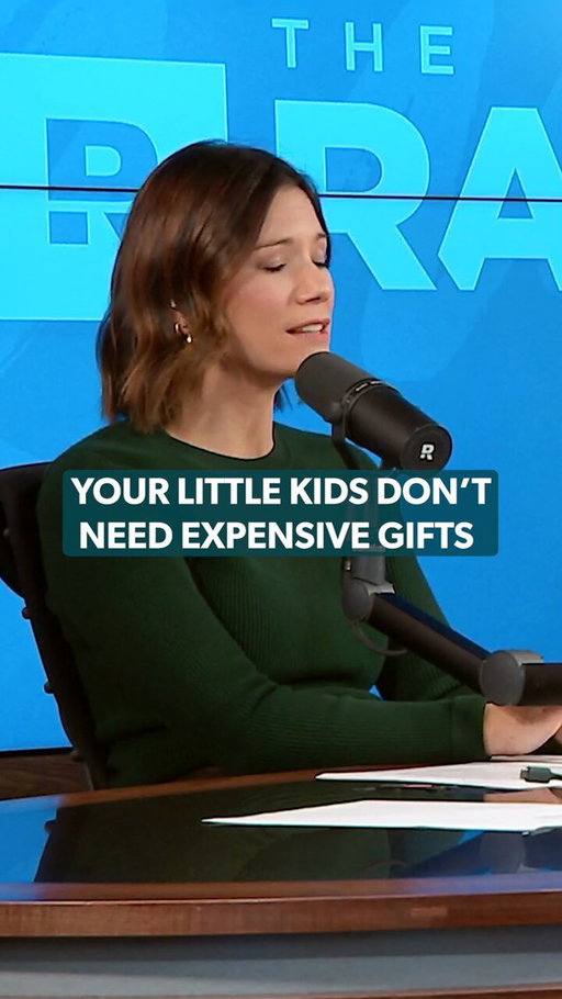 Rachel talks on the show about how little kids don't need expensive gifts. 