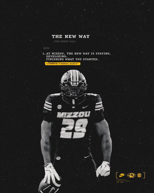 Ahmad Hardy is a Missouri Tiger. 

✍️ @Ahmadhardy29 

#NEWWAY | #TheMizzouWay 