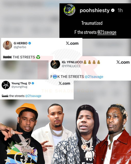 Ohkay! Looks like a bunch of rappers are following 21 Savage’s lead. 🗣️ 

(📸: @gettyimages) ✍🏾: #TSRStaffLG 