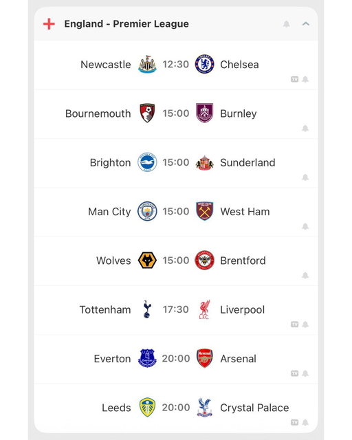 🏴󠁧󠁢󠁥󠁮󠁧󠁿📆 Eight game day in the Premier League, including two 8pm kick offs! 