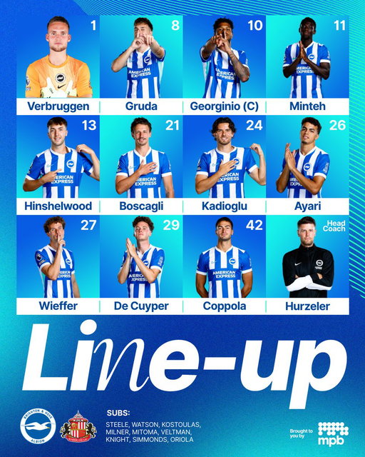 TEAM NEWS! 🚨 Our #BHASUN starting XI... 👊 