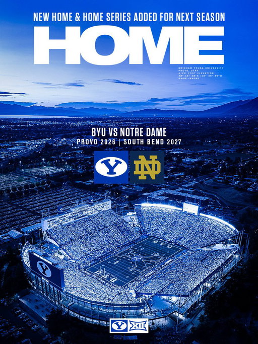 NEW HOME &amp; HOME SERIES ADDED

2026 - Provo
2027 - South Bend 