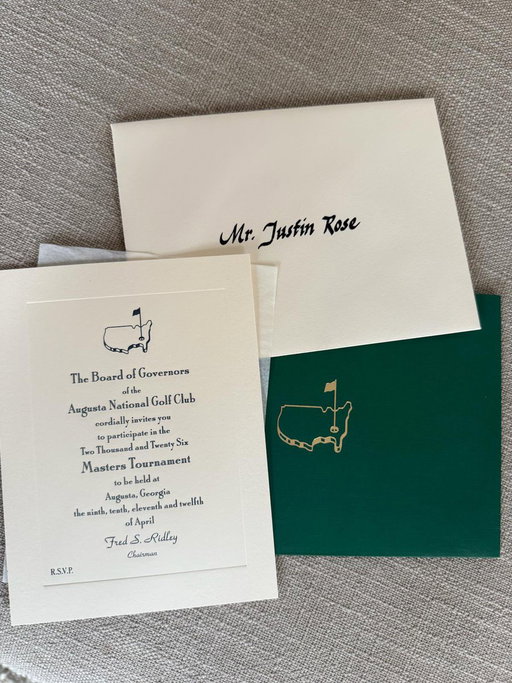 The @TheMasters always send Christmas gifts early!!! 🎅🏻🥂 