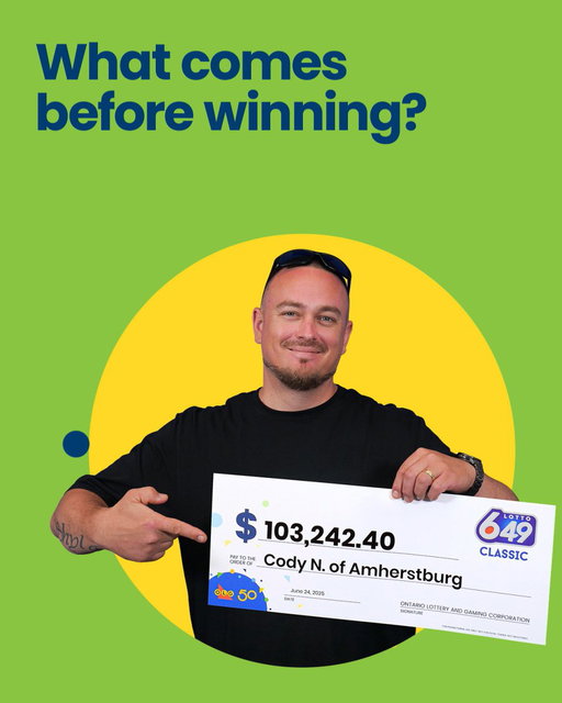 Cody picked up over $100,000 💰 with a second place 🥈 LOTTO 6/49 win. He asked for a Quick Pick for fun. What lottery game do you play for fun? 