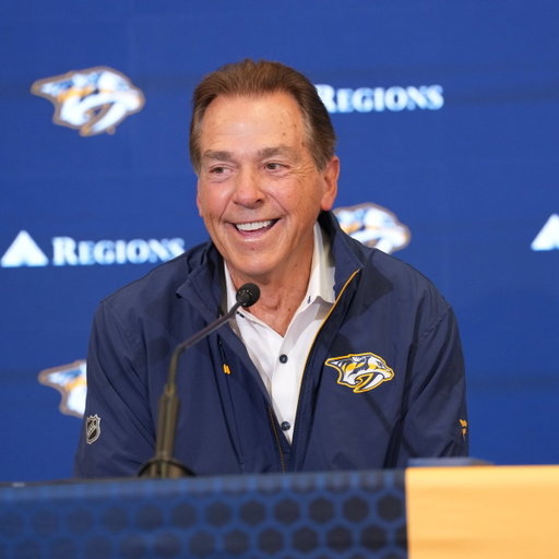 That's #Preds minority owner Nick Saban to you 
