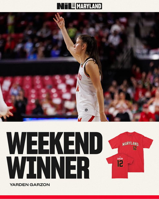 A Big Ten player of the week, Garzon has helped lead the undefeated @terpswbb with double figure scoring in 9/13 games 🔥

You can shop her officially licensed merchandise alongside her teammates and support the Lady Terps all season long, only with the NIL Store ⬅️ 