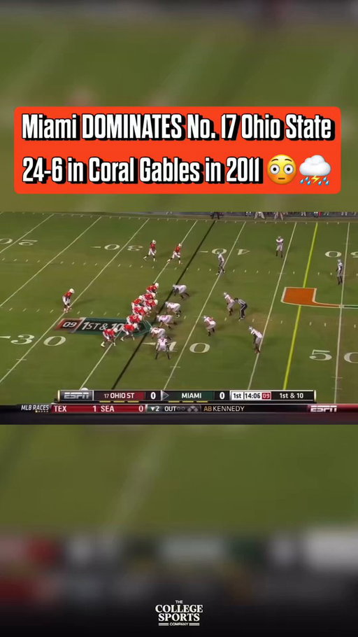 Last time these two historic teams played, the U DOMINATED😳

Can Miami shock the world and end the Buckeyes season👀 