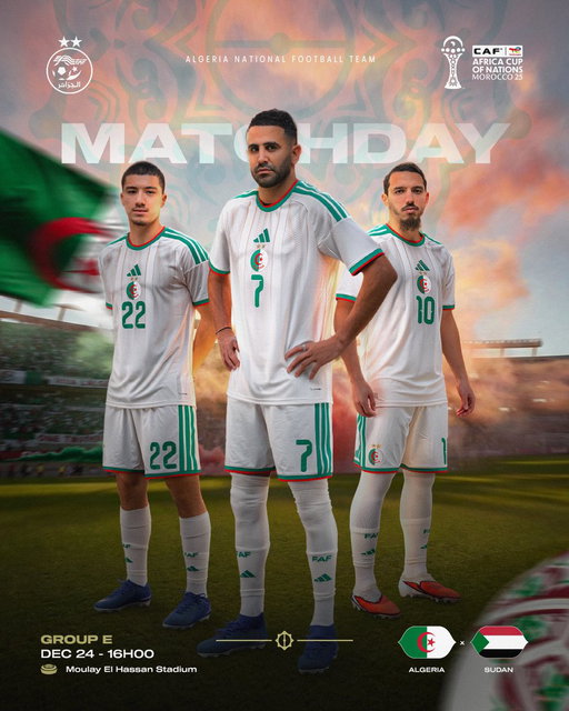 MATCH DAY |  يوم المباراة

 #LesVerts⭐️⭐️ | #123vivalAlgérie🇩🇿| #AFCON2025 