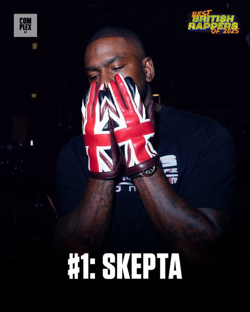 ⭐ BEST BRITISH RAPPER OF 2025 ⭐ 

1. @Skepta 🏆 

Full List 📲 https://t.co/ljVWvOM906 