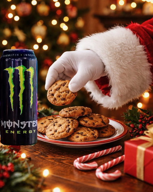 reminder to lay out cookies and monster for santa 