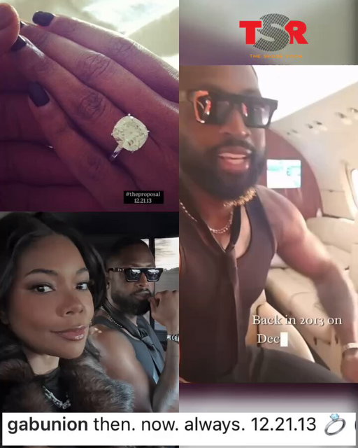 Time flies! 🥹 Gabrielle Union and Dwyane Wade celebrate 12 years of engagement. 💍❤️ 

(✍🏾: #TSRStaffLG) 
