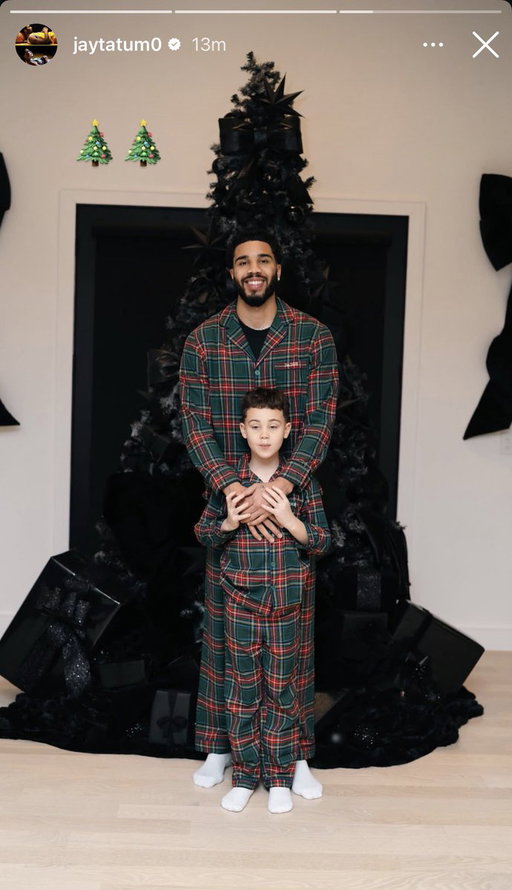 Jayson and Deuce Tatum spending Christmas together 