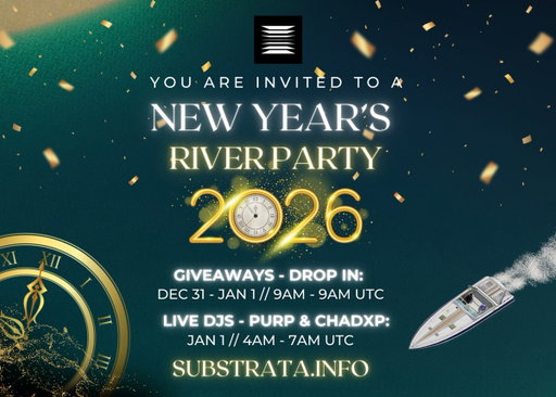 New Year’s River Party:
 2026 🚤🎉

Giveaways:
🐟 
@MeshyAI
 Pro (1 mo): 3 winners
🧍
@tpldrifters
 G.E.A.R.: 10 winners
& more 🥂 

🪩 Drop in between:
Dec 31 – Jan 1 // 9AM–9AM UTC
to be in the draw

🎶 DJs: Purp + 
@CHAD_XP

Jan 1 // 4AM-7AM UTC
Live from USA + Thailand

🎣 YES, we’re fishing on the river, racing jetskis, and riding boats. Log on via desktop web, or client Mac/PC!
