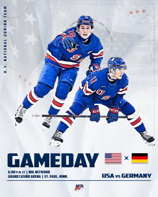 IT'S TIMEEEEEE 🙌 

The U.S. takes on Germany in the first preliminary round #WorldJuniors matchup at 6pm ET on NHL Network 🇺🇸

Game Preview: https://t.co/JxAeiDPhcI 