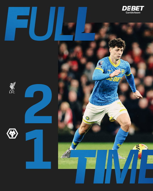 We fall short at Anfield. 

🐺⏱️ 