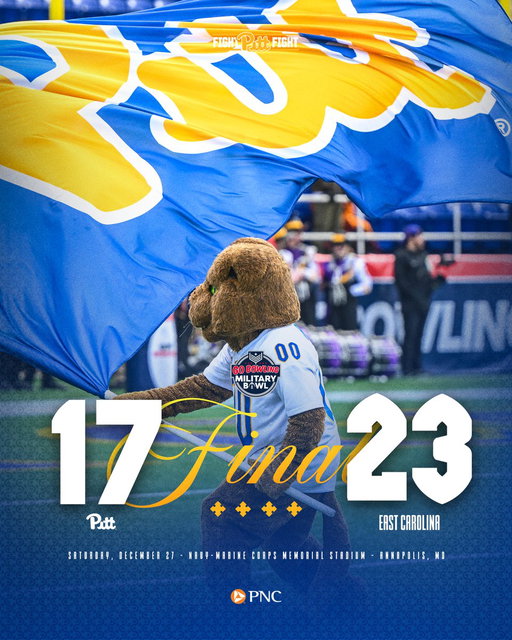 Final from the @MilitaryBowl 