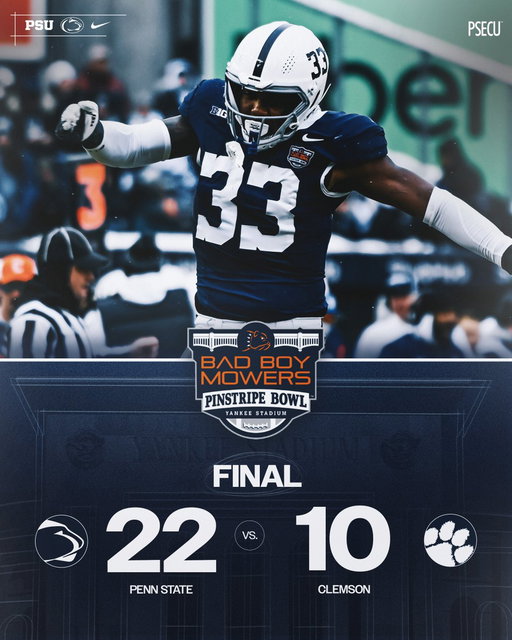 That’s the ballgame! 

#WeAre | @PinstripeBowl 