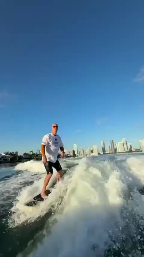 Russian envoy Kirill Dmitriev showcased his Miami trip with a video of him wakesurfing, captioned “Miami spirit.” 