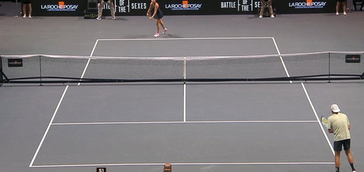Aryna Sabalenka’s side of the court is 9% smaller than the Nick Kyrgios side 