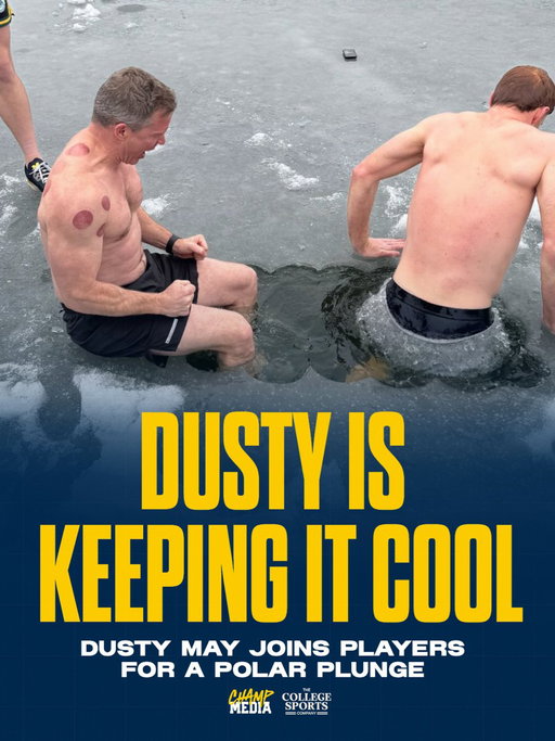 Michigan basketball takes the plunge ❄️🏀 
