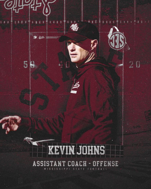 Welcome to Starkville, @kjfbcoach!

Nationally regarded as one of the game's elite offensive minds, Kevin Johns brings nearly three decades of experience and a proven track record of success to @Coach_Leb's staff. 