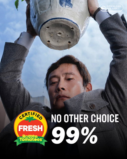 #NoOtherChoice is Certified Fresh at 99% on the Tomatometer, with 136 reviews:
https://t.co/zrtcAPaEpN 