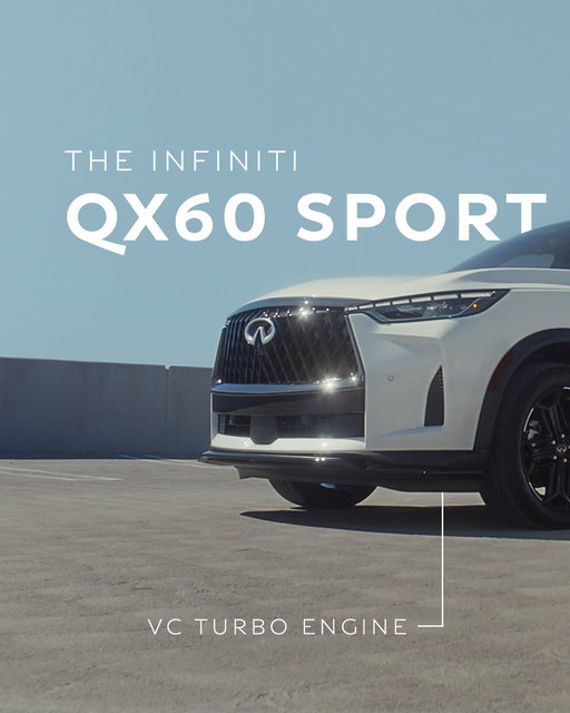 Luxury, tech, performance. The QX60 SPORT trim delivers it all. 