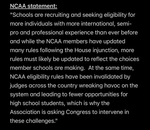 I asked the NCAA whether players with NBA experience were eligible to play in college. 

This was the statement they provided to @TheFieldOf68. 