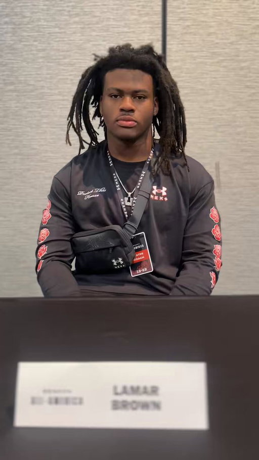 Five-star Plus+ lineman @lamar1brown talks Lane Kiffin and staying home at LSU from @uaallamerica week. 

https://t.co/TYhMjO95K6 