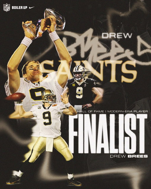 Drew Brees is a Finalist for the @ProFootballHOF 🐐

@drewbrees x #BoilerUp 