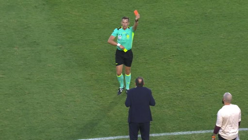 TWO yellow cards in THREE seconds and Michael Valkanis is sent off 🔴

The Brisbane Roar boss gets a second yellow after ironically clapping his first.

Watch #CCMvBRI live and exclusive on Paramount+ 📺 