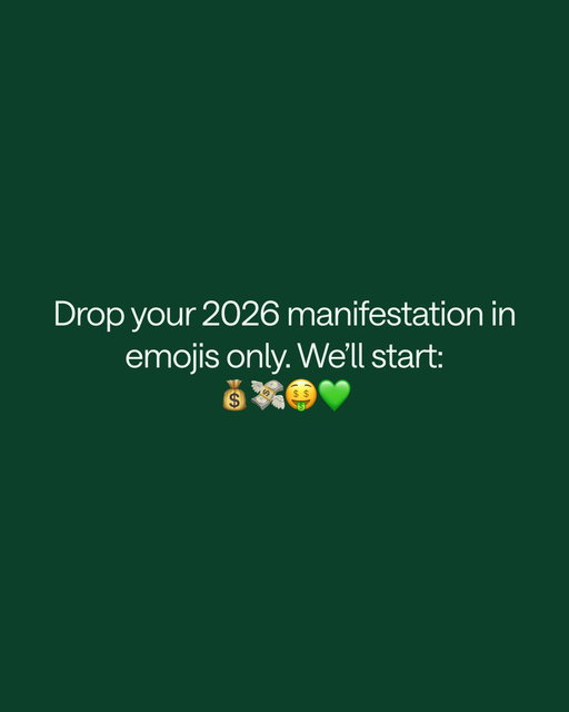 Start manifesting for a prosperous 2026 in the comments 😉

Also add to Threads 