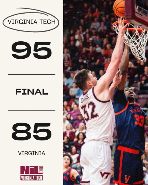 𝗪𝗛𝗔𝗧 𝗔 𝗚𝗔𝗠𝗘

Hammond 30 piece. Gurdak masterclass. Another OT win 🤝
 
Show some love👇
https://t.co/AWzWurxZoc

#Hokies #NCAABasketball 