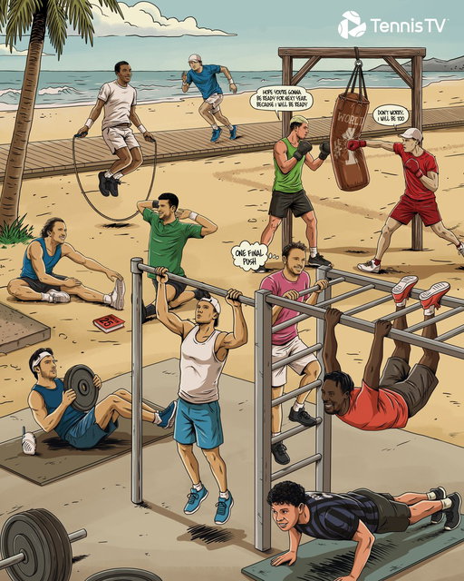 Happy New Year, tennis fans! 💪🏋️‍♂️ 