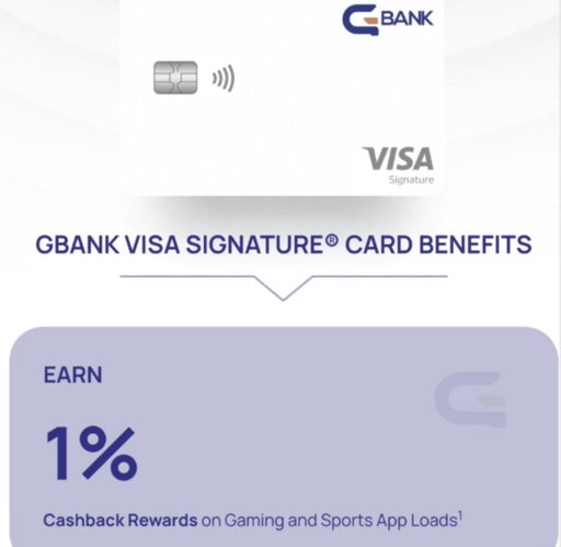 The best way to spend the next 5 minutes of your time ⬇️

Imagine earning 1% cashback rewards every time you deposit on sportsbooks like FanDuel, DraftKings, and BetMGM, or even 2% cashback rewards on sweepstakes and DFS platforms.  

Now you can with the GBank Visa Signature® Card. It is built for sports individuals who want more from every deposit. Cashback rewards have never been easier to earn, and you can get started right now by signing up with this link: https://t.co/Sz7p3lPul1

Once your application is approved and verified, you will receive a $50 cashback reward bonus. This will be the best five minutes you spend all day 💰