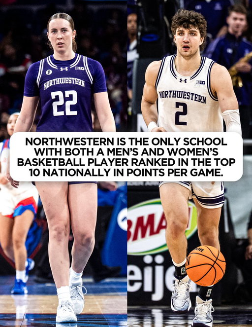 Certified Buckets 🪣

Northwestern's Nick Martinelli (4th, 22.8 ppg) and Grace Sullivan (7th, 23.0 ppg) both rank in the top 10 nationally in scoring.

Thread 🧵 
