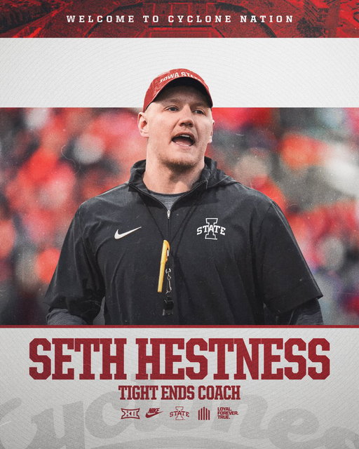 Welcome to Ames, @CoachHestness🌪️

🔗: https://t.co/jDRPIFnHx6 