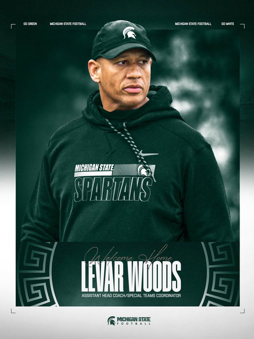 The nation’s best special teams coach is now in East Lansing!

Welcome home, @LeVarWoods! 