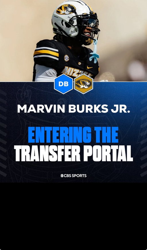 Missouri’s Marvin Burks entering the transfer portal, per his reps @PowerMizzoucom @TomLoy247 @chris_hummer @mzenitz 

https://t.co/mvi1ngty4o 