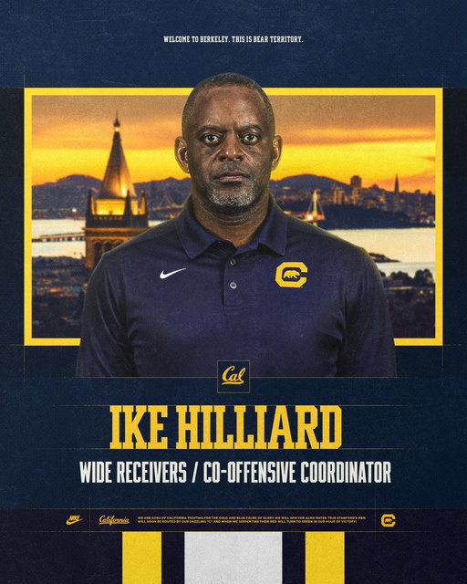 Join us in welcoming Wide Receivers / Co-Offensive Coordinator @Coach_Ike19 to Bear Territory 👏🐻

#GoBears 